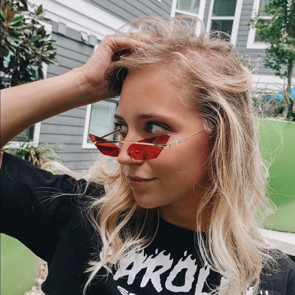 Vintage metal frame glasses